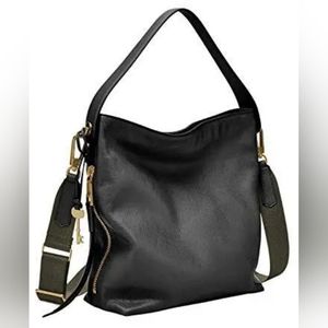 Fossil Maya Leather Hobo Handbag Brand New